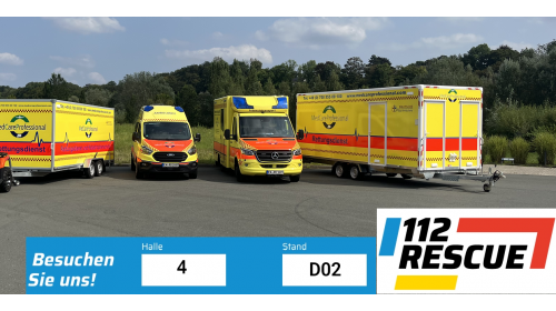 Wir sind auf der 112RESCUE in Dortmund!